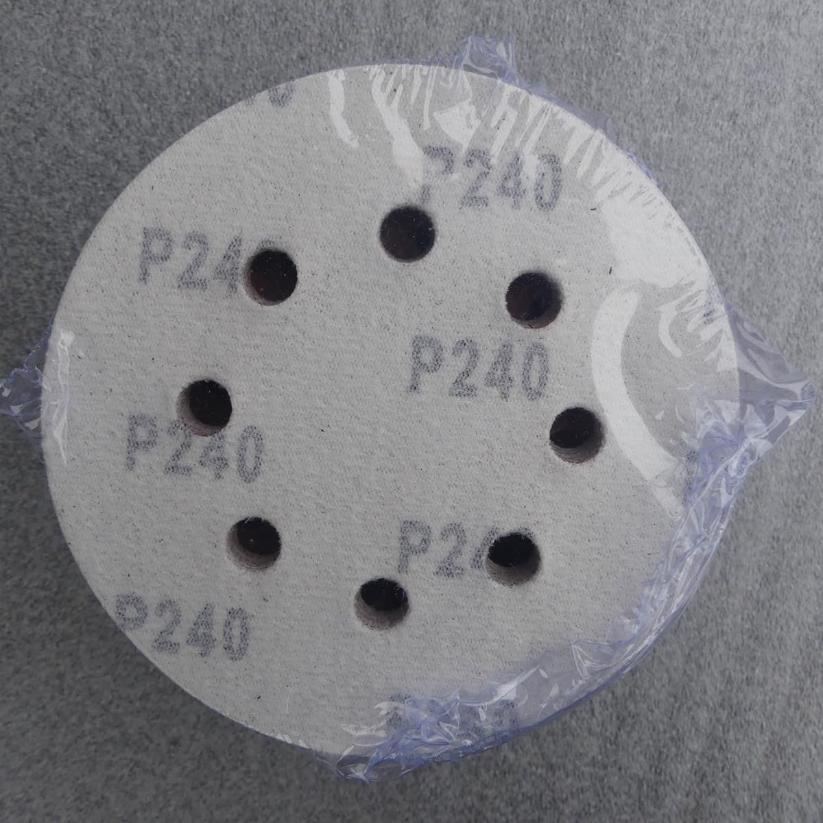 100 dischi abrasivi KleTT Ø 125 mm con 8 fori, grana P240, carta vetrata per cartongesso a collo lungo, levigatrice eccentrica, Bosch FUX