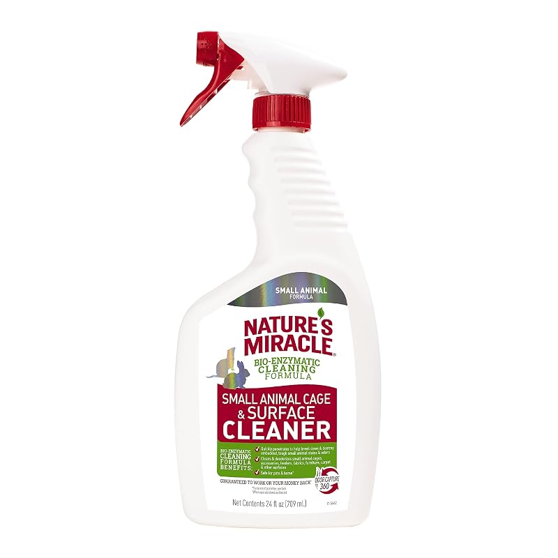 Limpador para Gaiolas e Superfícies de Pequenos Animais Nature's Miracle sem Fragrância, 720 mL