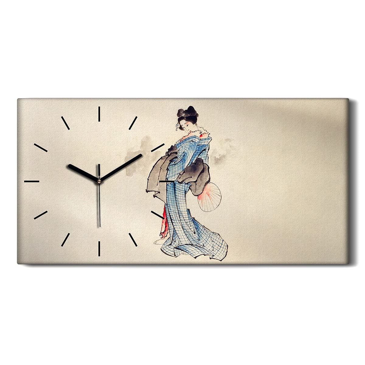 Horloge sur Toile Silencieuse sans Tic-Tac pour Chambre Zen