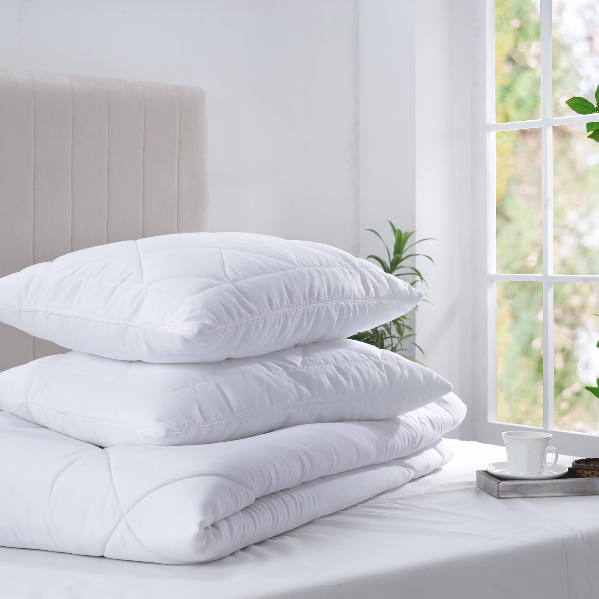 maspar Classica Quilted Shell with Enhanced Comfort Pillow White 50X75 CM-image-3