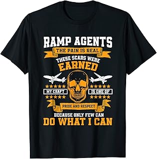 Mens Great Ramp Agents Outfit Aircraft Service Baggage Handling T-Shirt
