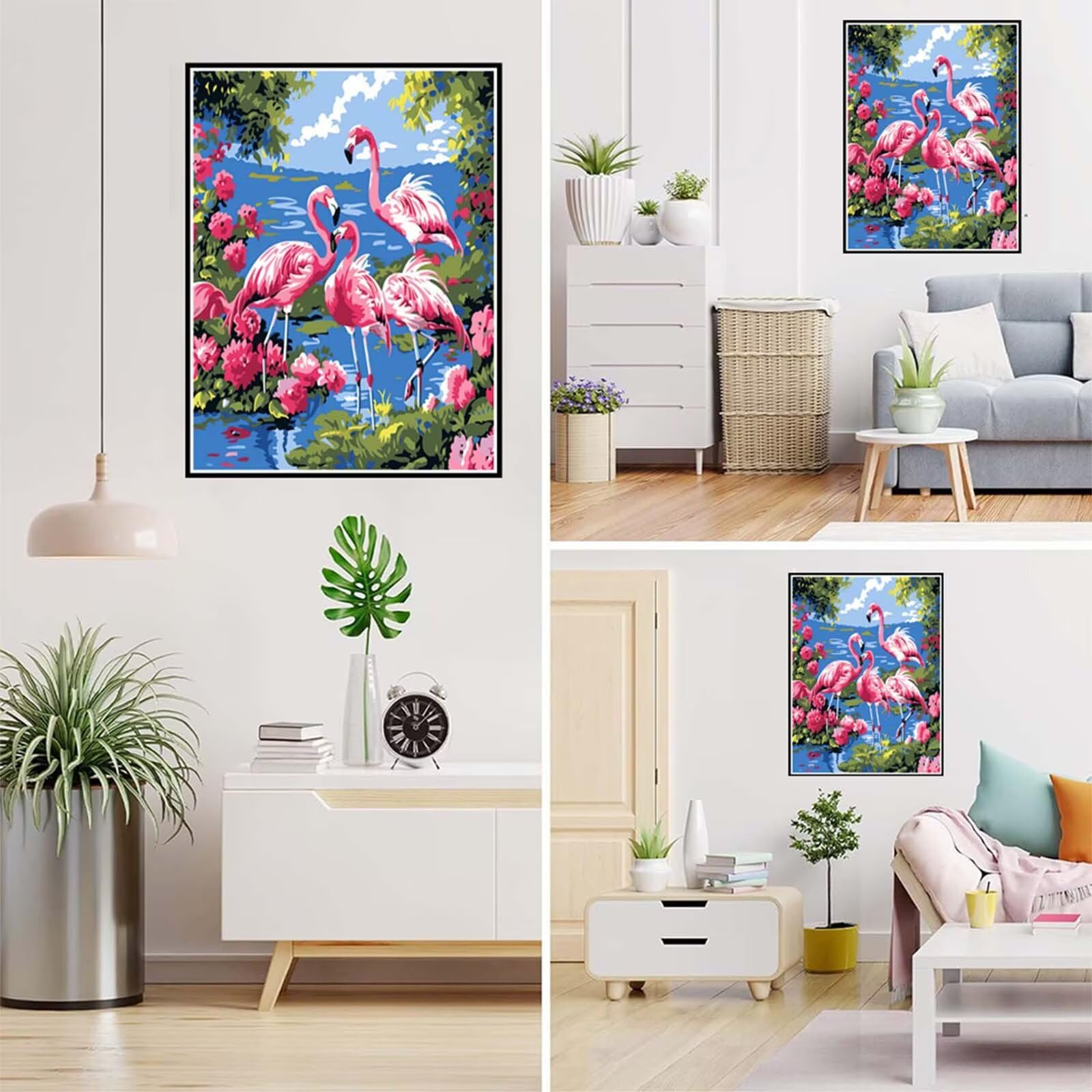 Diamond Painting Anlage Malen Nach Zahlen Erwachsene, 5D Diamant Painting Bilder Kran Diamond-painting Mosaikherstellung Bastelset Kinder ab 6 Jahre, Deko Wohnzimmer, Mädchen Geschenke 80x110cm 6X-687