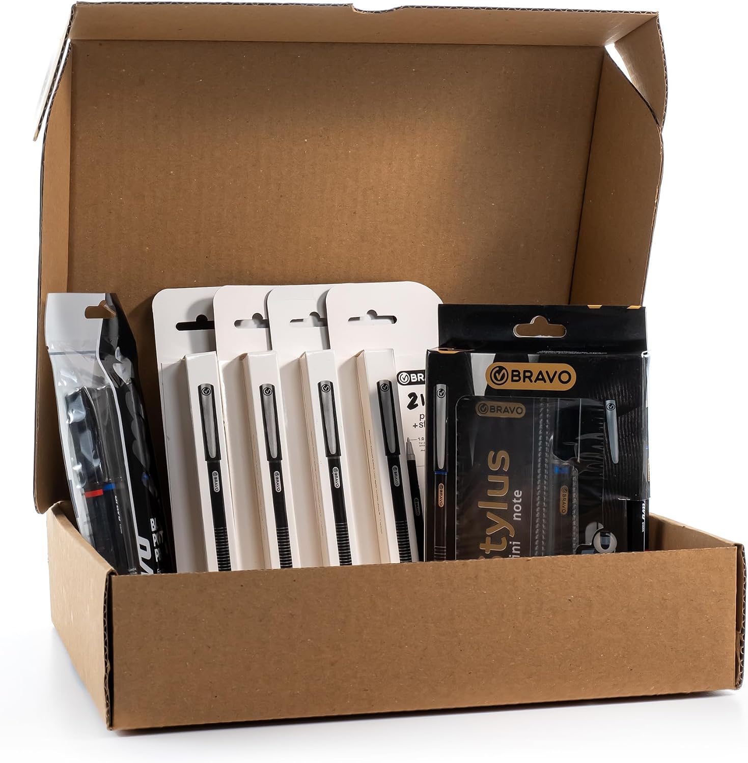 bravo Bravo Dark Bundle Brand Name: Bravo | Writing Instrument Form: Ballpoint Pen | Color: Black | Ink Color: Black | Age Range Description: Adult | Material: Dark-Colored Metal Or Plastic
