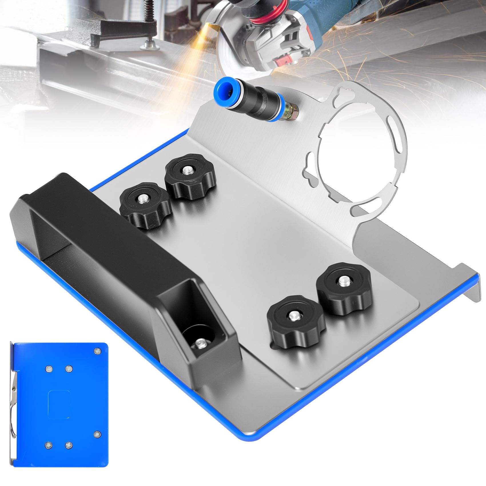 45° Tile Chamfering Tool, Angle Grinder Stand For Tile 45° Chamfer Stainless Steel Cutting, 100-Type Universal 45 Degree Tile Tools Chamfering Fixed