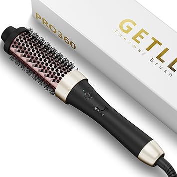 Ionic Thermal Brush Curling Iron Brush 1.5 Inch Heat Round Hair Curling Brush with Ceramic Tourmaline Hair Styler Dual Voltage Hot Brushes for Volume Hair Curler