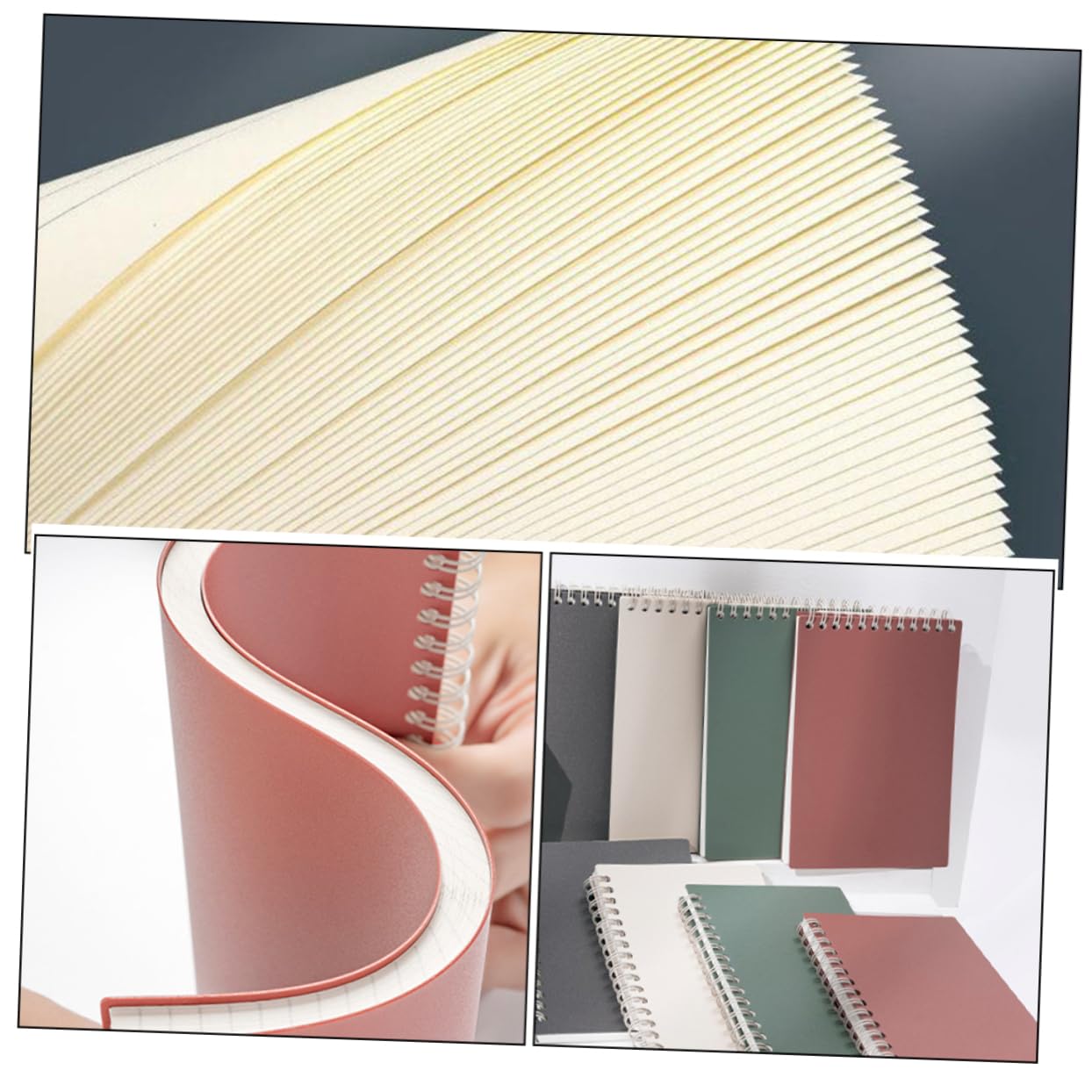 Lurrose 10pezzi Con Chiusura Scatto Design Minimalista Righe Per Scuola Facile Da Trasportare Per Scrivere Disegnare Tenere Un Per Università Materiale Scolastico Da Lavoro