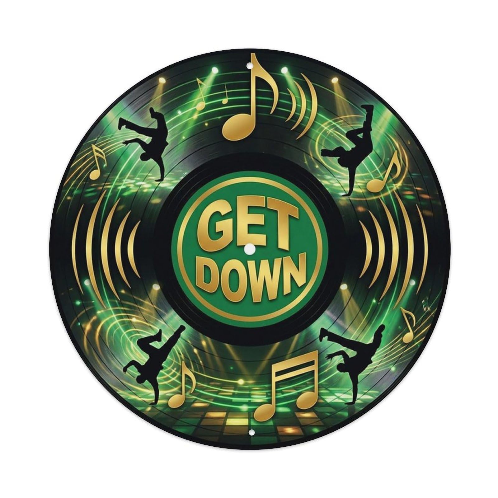 Funk Soul Sound System Get Down Vinyl Records Metal Tin Sign