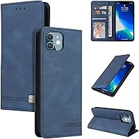 Vista 2 de Funda tipo cartera con tapa para iPhone 11, funda para iPhone 11 de 6.1 pulgadas con [funda interior de TPU a prueba de golpes] soporte para tarjeta