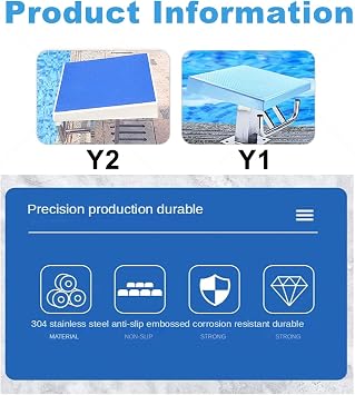 Swimming Pool Diving Platform, Non-Slip Inclined Surface for Indoor and Outdoor Training
