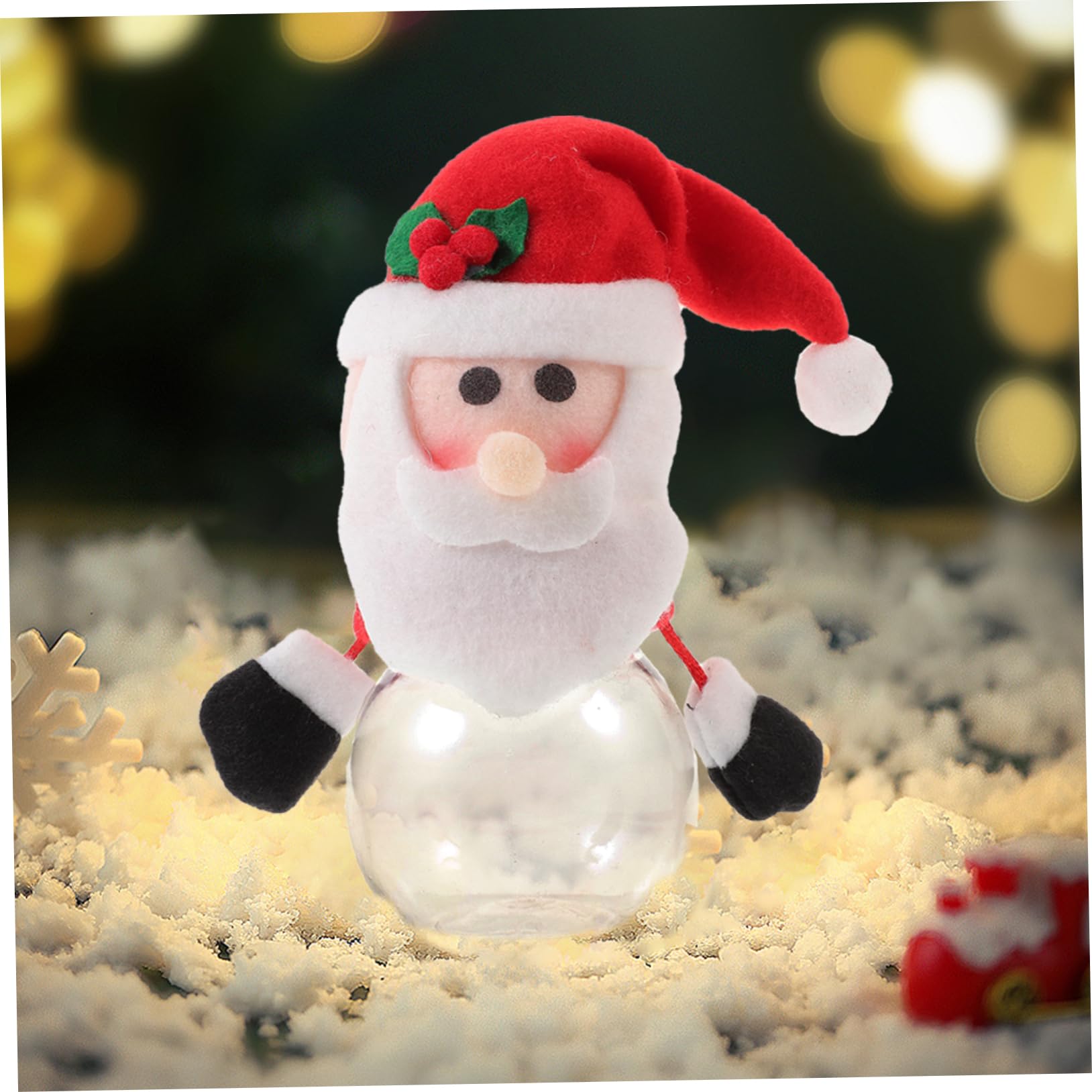 10piezas Cajas De De Navidad Muñecos De Papá Noel Contenedores y Tienda