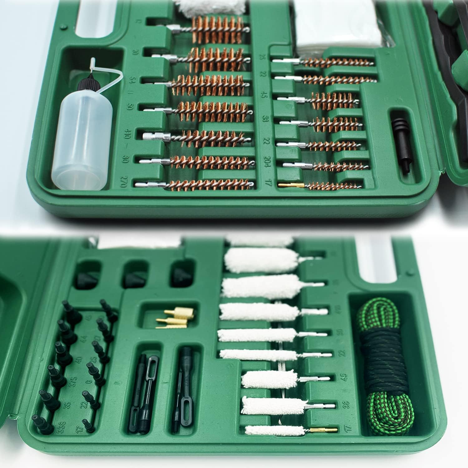 Gun Cleaning Kit for .308 5.56 .223 7.62 Cal,Universal Gun Cleaning Kit for Rifle Pistol Hunting Handgun Shotgun All Guns