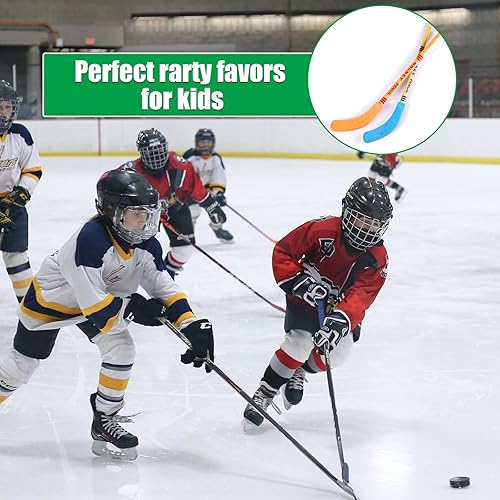 Miniatura 5 de LUTER Lápices de hockey con borradores, 18 lápices de hockey con 6 lápices negros, decoraciones de fiesta temática de hockey, lápices temáticos