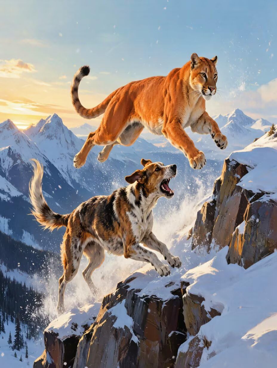 Peinture par Numero Adulte Chien Kit Peinture Adulte 90x120cm 9-88YYL