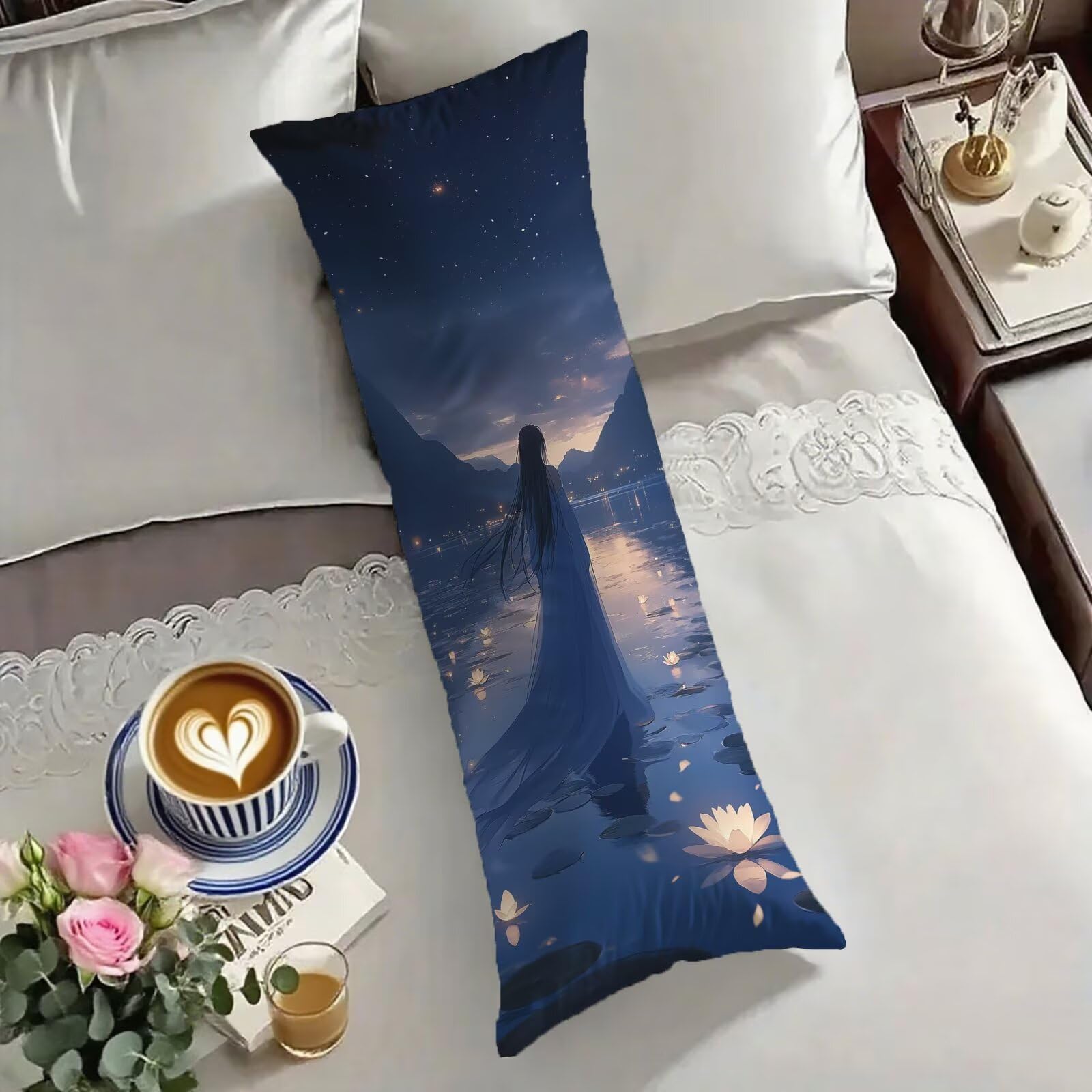 Housse de coussin O-1980 en velours pour soulager le dos et les jambes