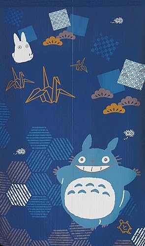 Cosmos Studio Ghibli My Neighbor Totoro noren (cortina japonesa) Bring Good Luck Series Crane Tortoise 33.5x59.1 in 10733