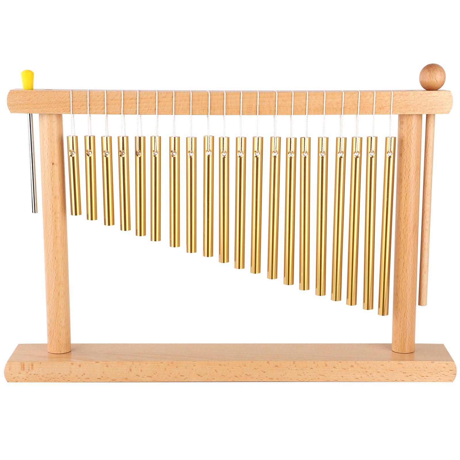 LIEKE Tisch-Windspiel, Handspiel, Klangheilungsinstrument, 20 Töne | Klarer, angenehmer Klang für Zen, Yoga, Meditation, Achtsamkeit, Entspannung, Klang, Badetherapie, Heimdekoration