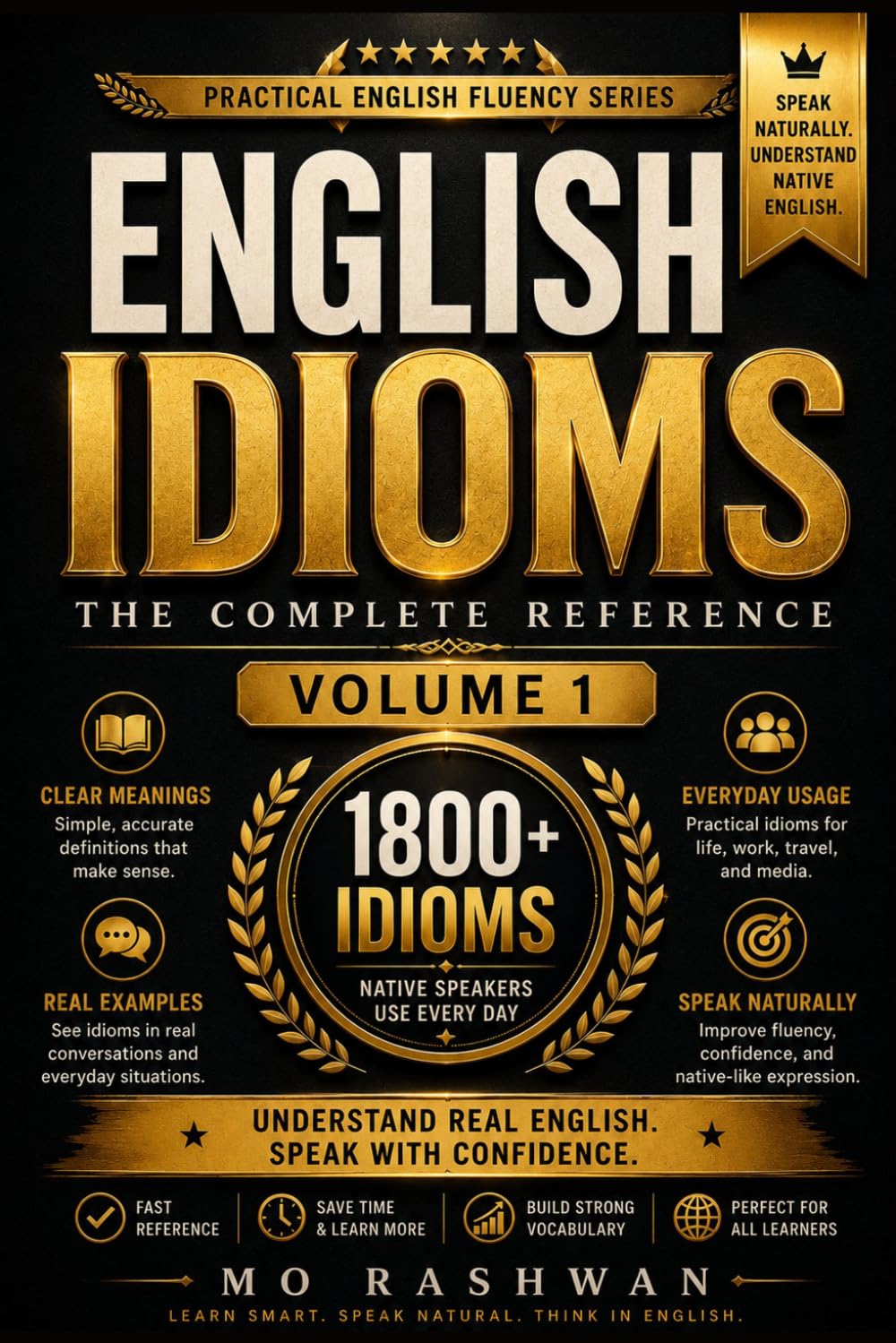 English Idioms: The Complete Reference – Volume 1 (A–D): Speak Like a Native with Clear Meanings, Examples, Mini Dialogues, and Usage Tips