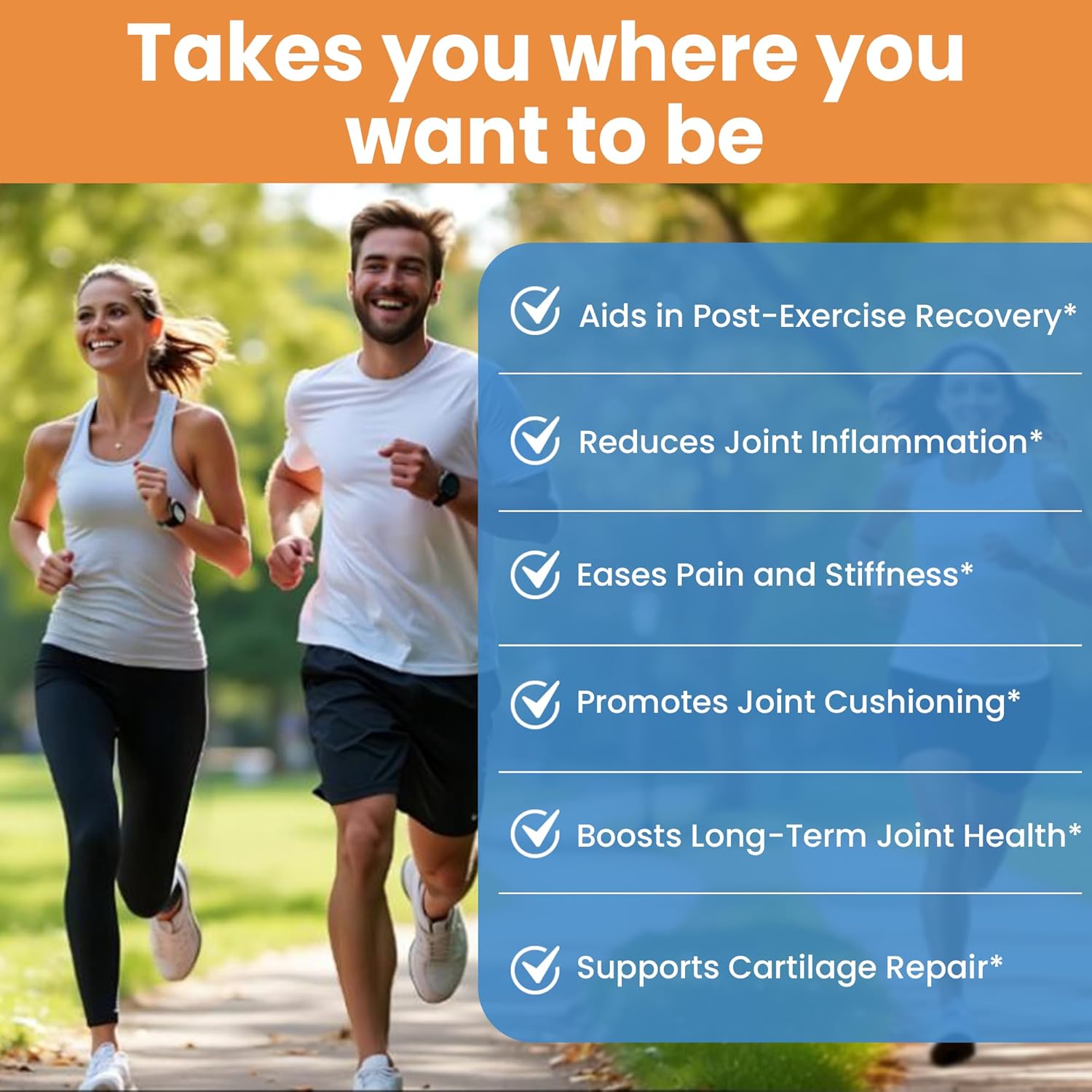 Glucosamine Sulfate 1500mg Chondroitin & MSM Joint Support - 8-in-1 Formula with Turmeric & Boswellia - Easy-to-Swallow Capsules, Gentle on Stomach for Back, Knee & Hip Support - 90 Capsules - Image 6