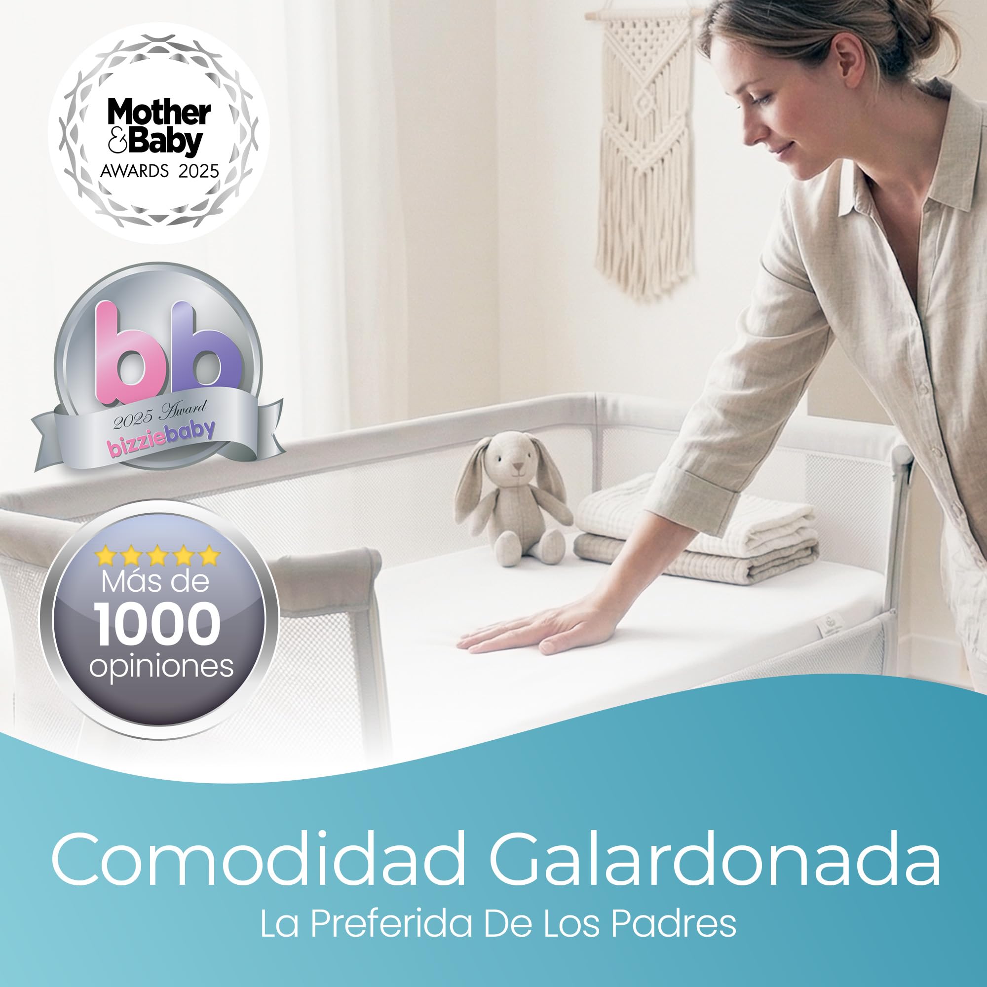 Sábana Bajera Minicuna 50x90 cm – 100% Orgánico Completamente Natural Juego de 2 Blanco Sabanas Minicuna – Suaves y Transpirables – Ajuste Elástico