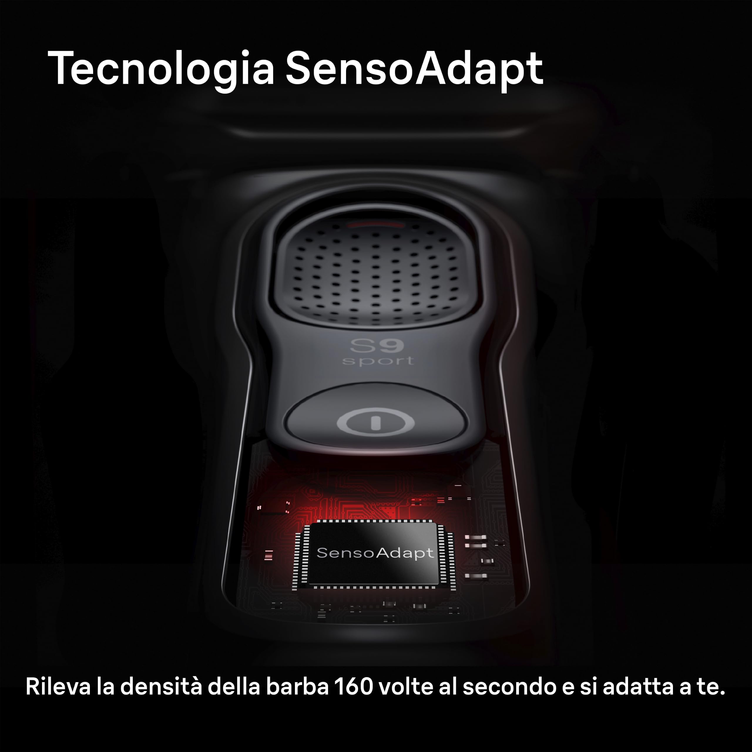 Braun Serie 9 Sport Rasoio Elettrico Barba, Custodia,Smartcare 9150cce Nero | Regolabarba Uomo Impermeabile, Ricaricabile, Testina 4+1 e Rifinitore, Stazione SmartCare, per Qualsiasi Densità di Barba