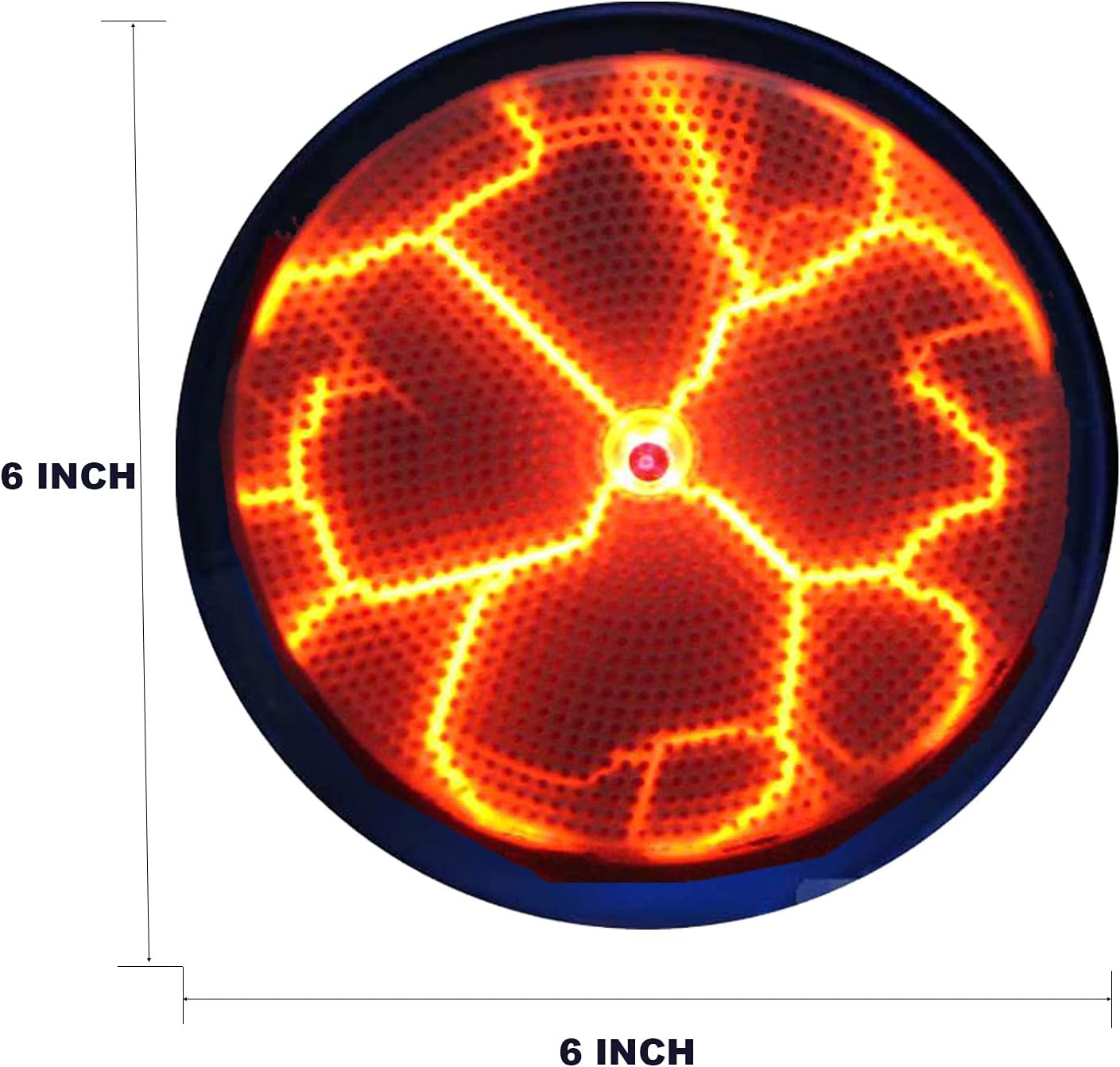 LUCKYFISH Plasma Plate 6 Inch Plasma Disk Sensor Lighting Plate with Music,Voice and Touch Response, Suitable for Home Disco Party Decoration,Fancy Club Decor and Science Education Gifts (Orange) image 3