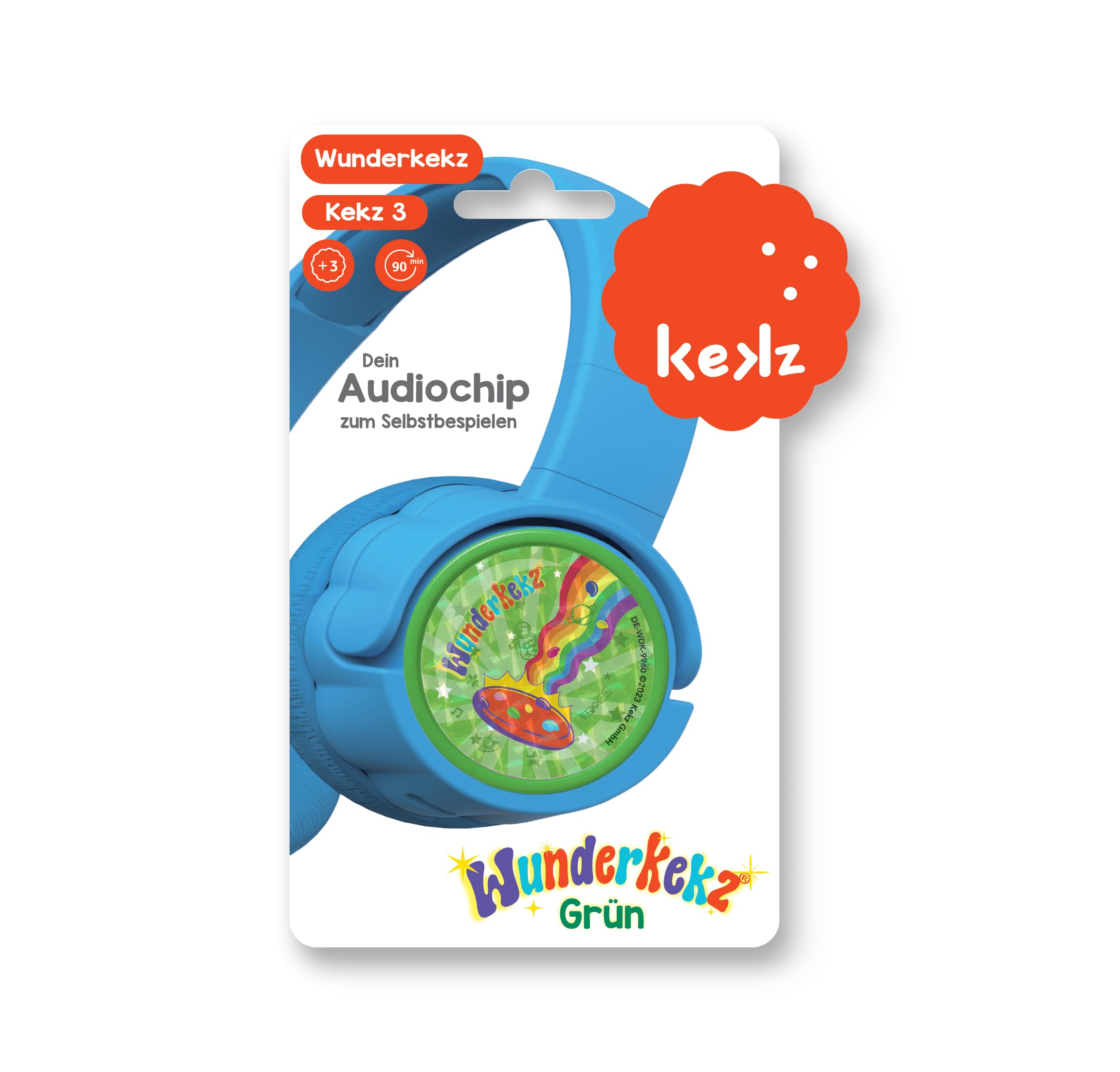 KEKZ Wunderkekz Green Kekz Audio Chip for Cookie Listener to Play Yourself - Fill Your New Wunderkekz with up to 90 Minutes of Your Favourite Stories, Fairy Tales or Songs