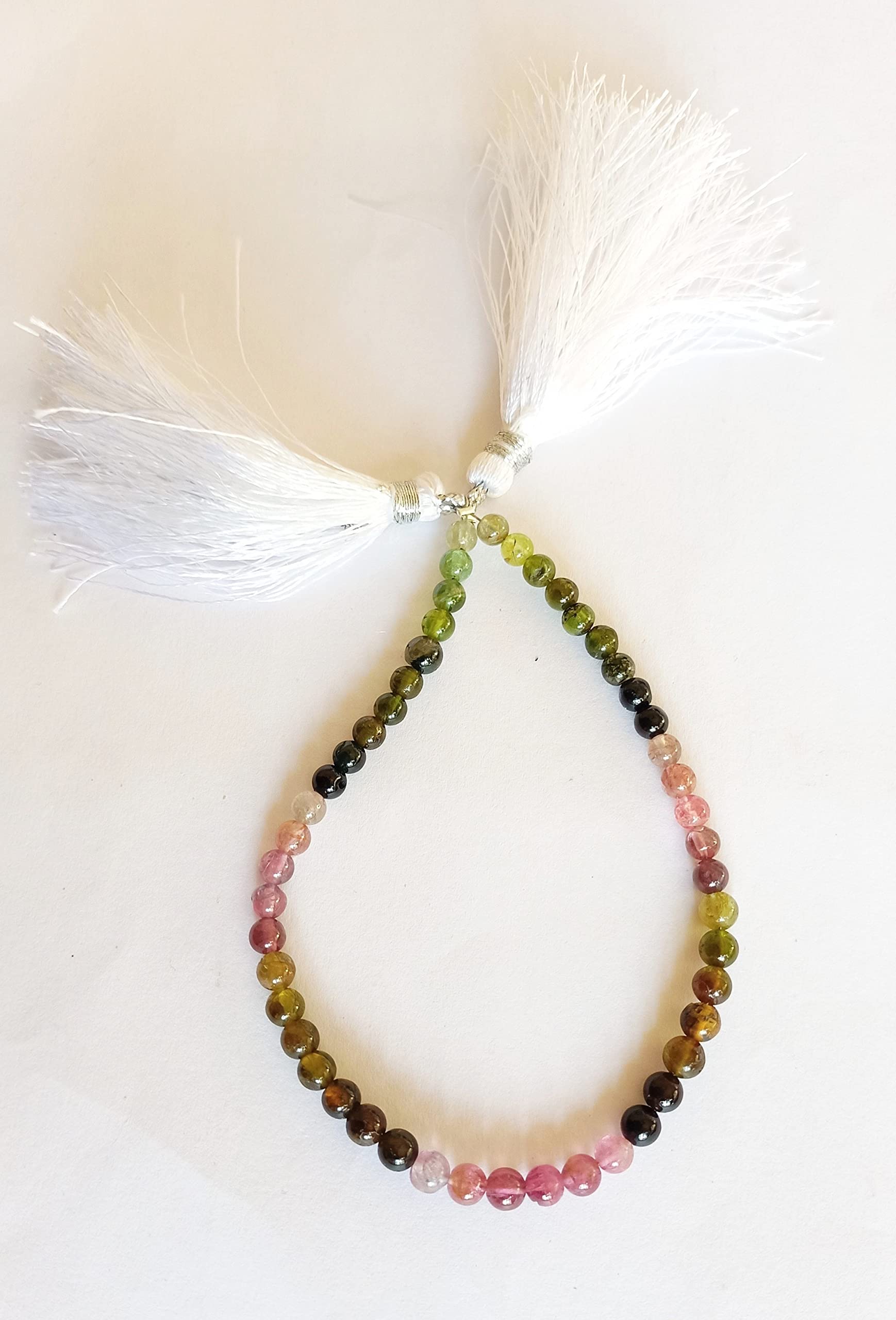 Perles en tourmaline multicolore 3 à 5 mm pour l'enfilage de collier en pierres fines
