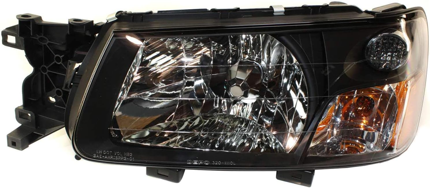Evan Fischer Driver and Passenger Side Headlight for Subaru Forester X XS XT 2003-2004 Halogen With bulb(s) Replaces# 84001SA030 84001SA020