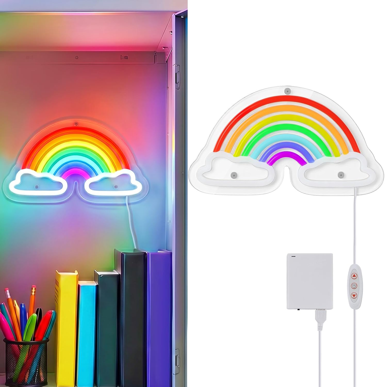 MADHOLLY Rainbow Magnetic Locker Lights