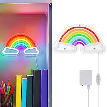 Rainbow Magnetic Locker Lights, Neon Sign Accessories Decor for Girls