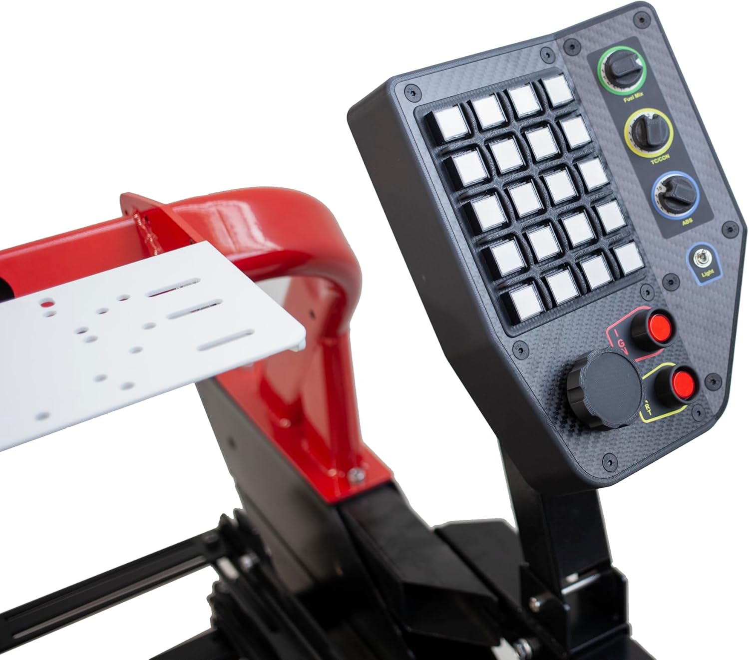 CS-Pro/SV-R, Modular Sim Racing Cockpit Button Box Mount – Compatible with Fanatec & Moza Racing | Works on PC, Xbox & PS