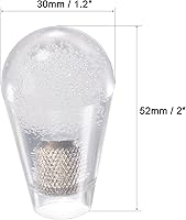 Vista 2 de uxcell Ellipse Oval Joystick Head Rocker Ball Top Handle Arcade Game Reemplazo Blanco 2pcs