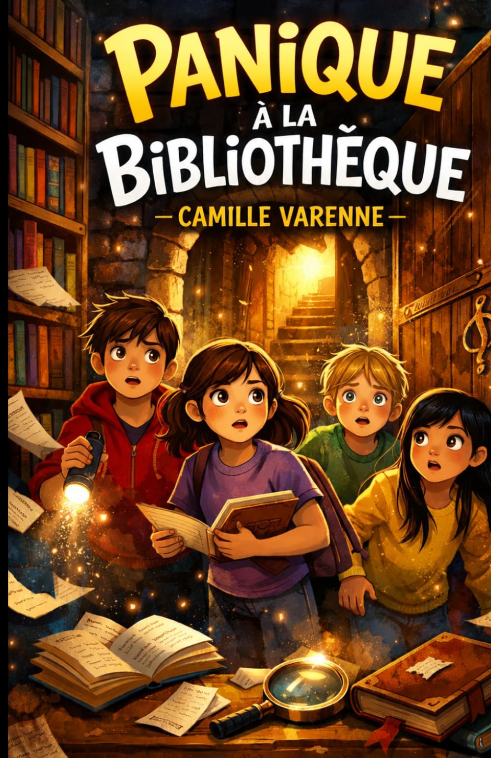 Panique à la bibliothèque: Mystère jeunesse 10-12 ans, Enquête sans danger, Aventure immersive et énigmes captivantes