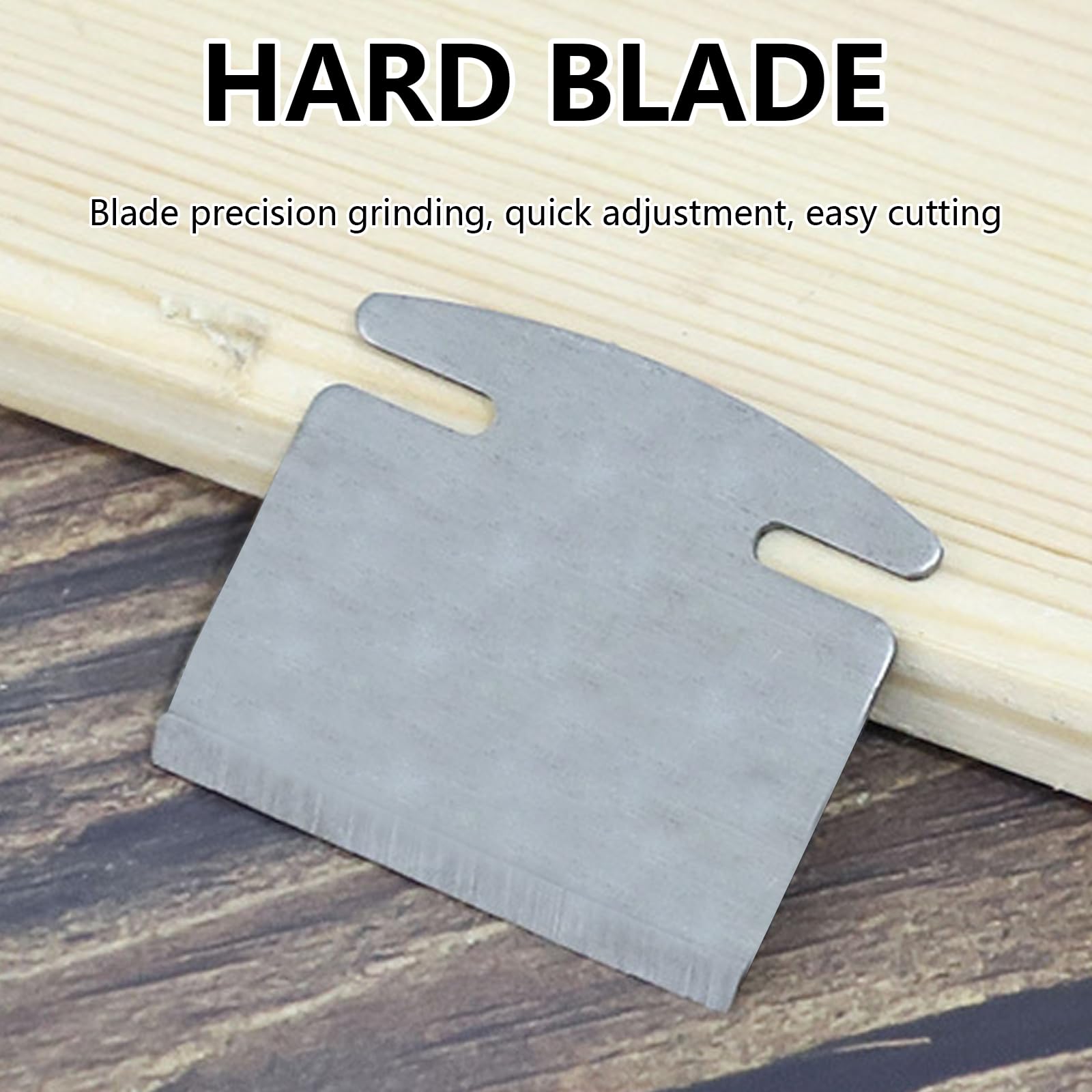 Pialla a Mano, Pialla da Taglio per Legno Strumento Manuale per Rifinitura Regolabile 210 mm Lmpugnatura in Palissandro Larghezza lama 42 mm Acciaio Inossidabile 440C