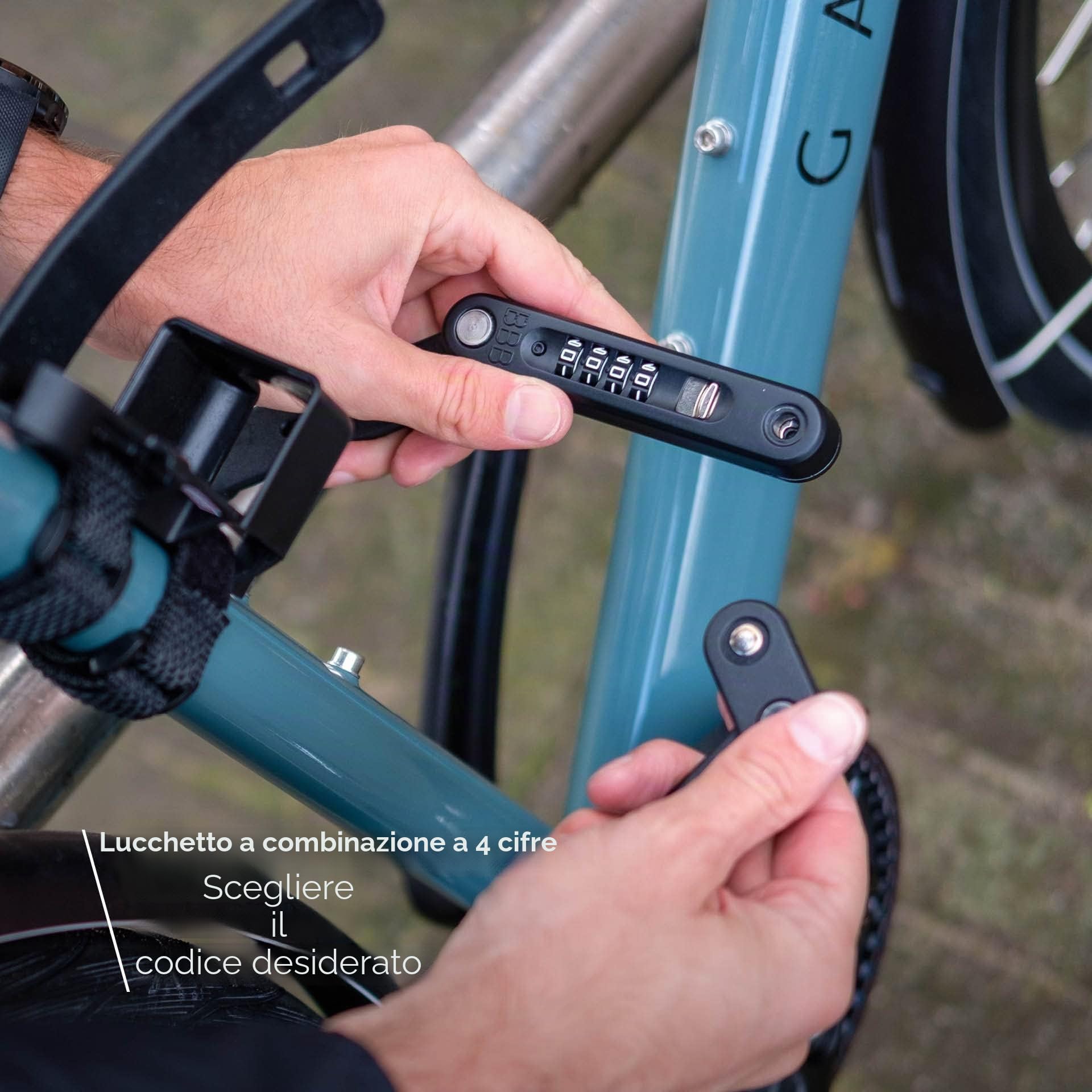 BBB Cycling BBL-72 Cyclelock CodeFold, Nero, 5 mm x 975 mm