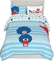 Vista 76 de Franco DreamWorks Gabby's Dollhouse Cakey, Mercat and Pandy - Juego de sábanas y edredón súper suaves para niños, 4 piezas, tamaño individual