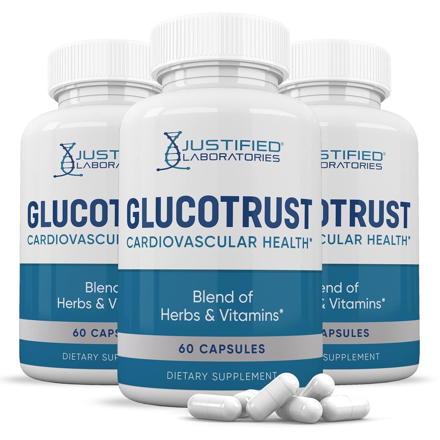 (3 Pack Glucotrust Advanced Formula Supplement Pills 180 Capsules