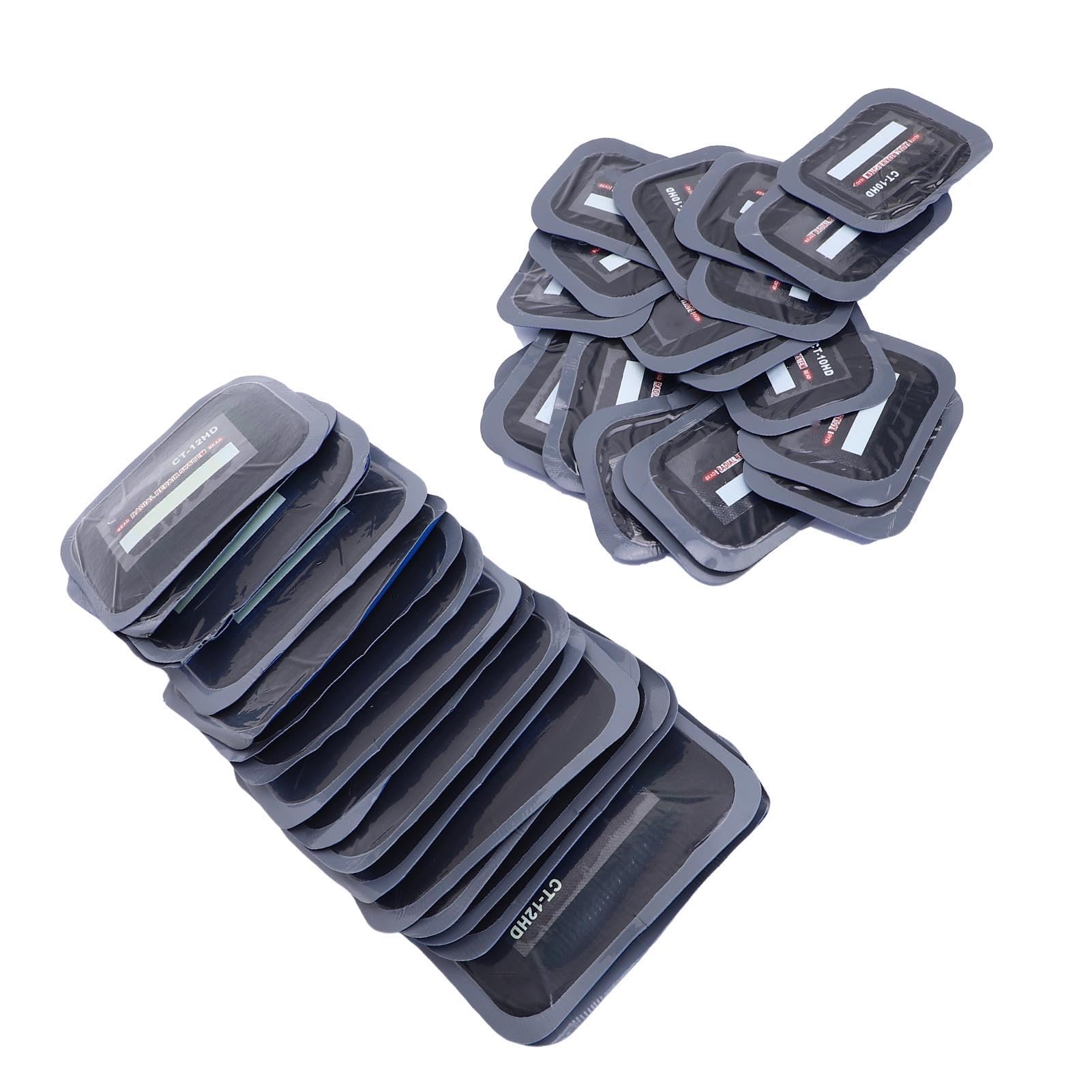 Parches Para Llantas 40 Piezas Reparación De Pinchazos Compatibles Con Tractores Remolques UTV Incluye 2 Tamaños 2 56 X 3 15 Pulgadas Y 3 15 X 4 7 Pulgadas Kit De Parches Radiales Duraderos Y Fáciles
