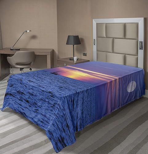 Vista 365 de Lunarable Sábana encimera de mapa del mundo, collage antiguo de mapas del Atlas antiguos, estampado vintage del grupo de civilización, suave y Beige