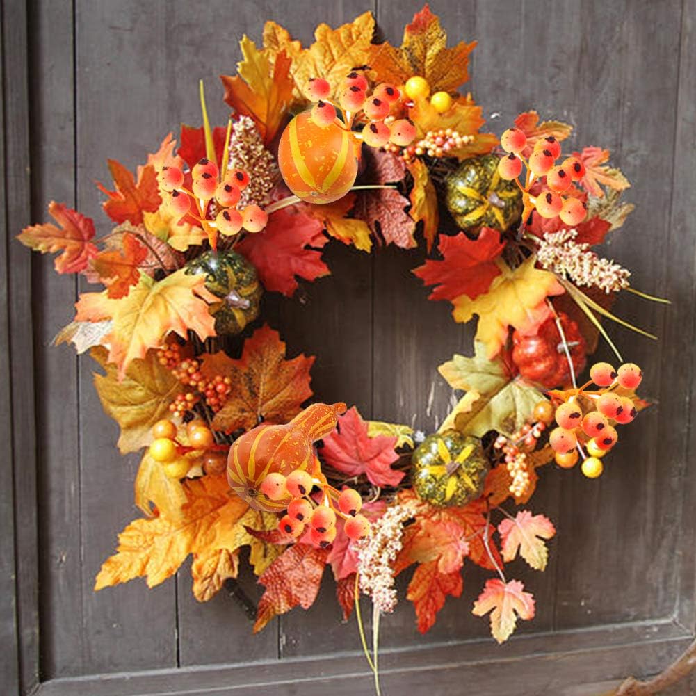 Artificial Pumpkins and Gourds, 129pcs Assorted Lifelike Pumpkins for DIY Craft Fall Thanksgiving Centerpieces