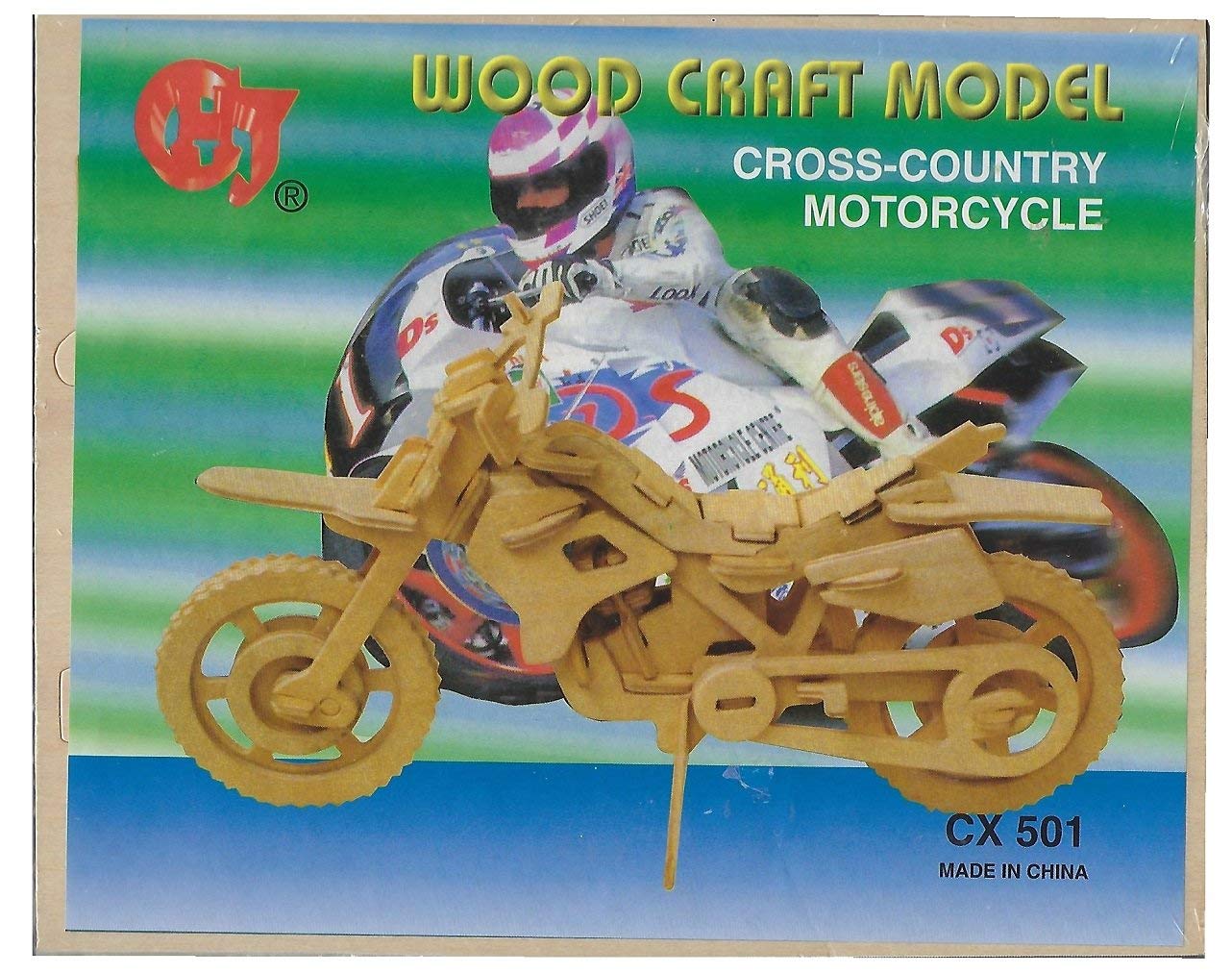 Cross Country Motorcycle Wood Craft Model Amazon.in Toys & Games