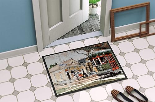 Miniatura 4 de Caroline's Treasures 8108MAT - Tapete para puerta delantera de automóvil de Nueva Orleans, 18 x 27 pulgadas, para interiores y exteriores, para