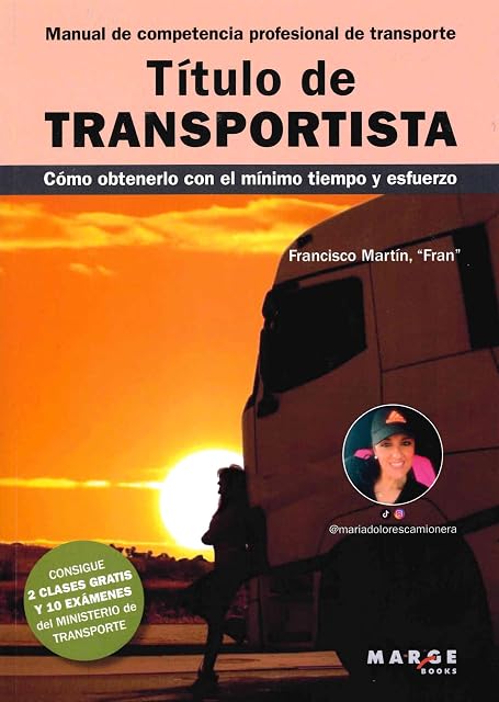 Portada de Título de transportista. Manual de competencia profesional de transporte: Cómo obtenerlo con el mínimo tiempo y esfuerzo