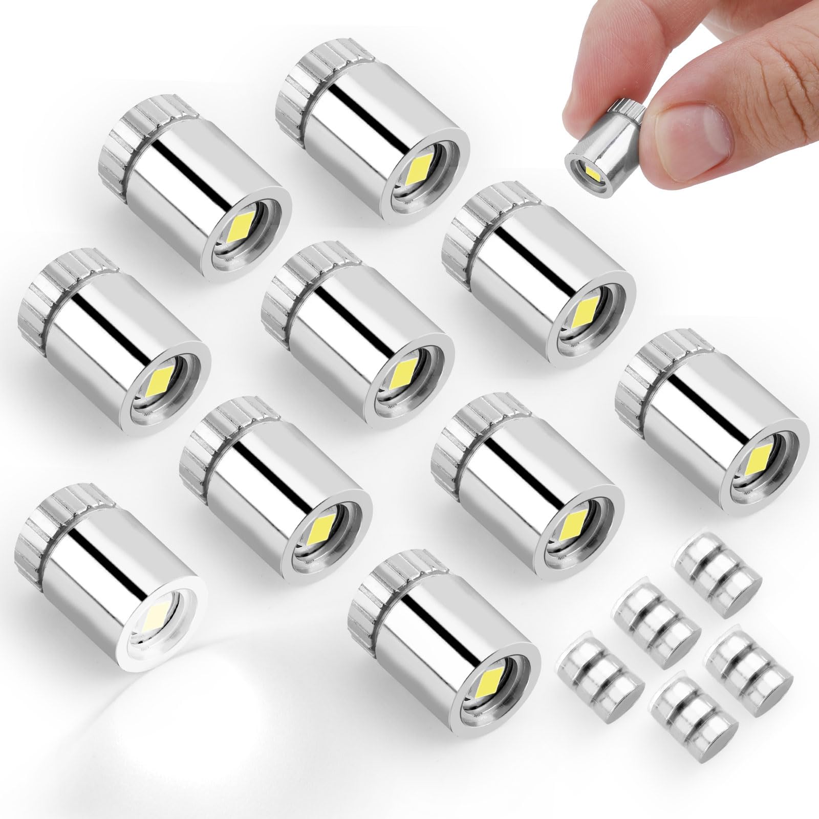 PRETYZOOM 24 Pièces Mini LED Lights Battery Operated Small