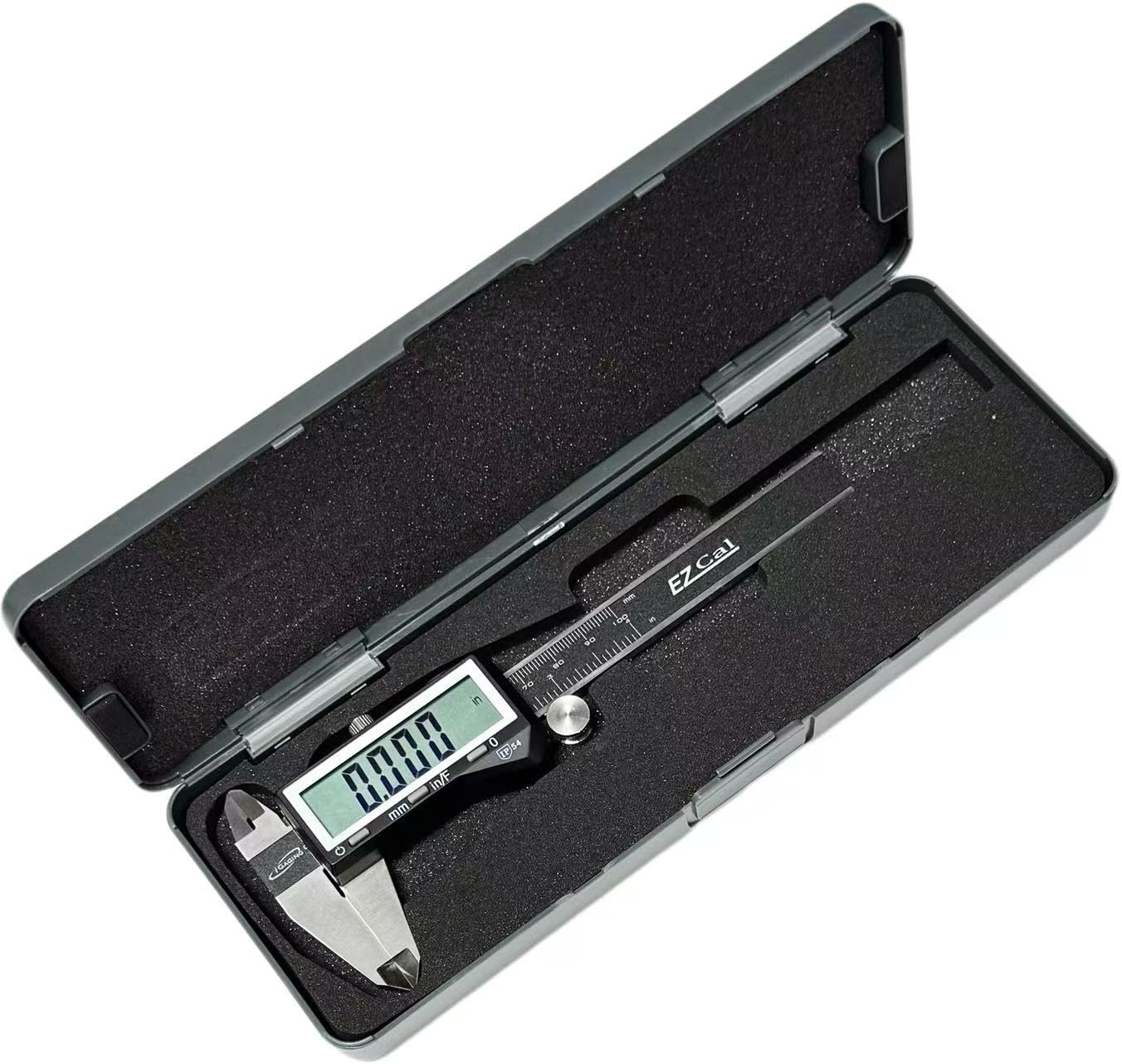 iGaging Premium IP54 0-4" EZ CAL Fractional Digital Caliper