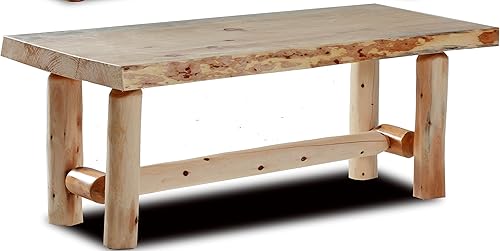 Live Edge - Mesa de centro rústica para sala de estar (sin terminar) Unfinished,Claro,Honey Pine,https://www.amazon.com/dp/undefined