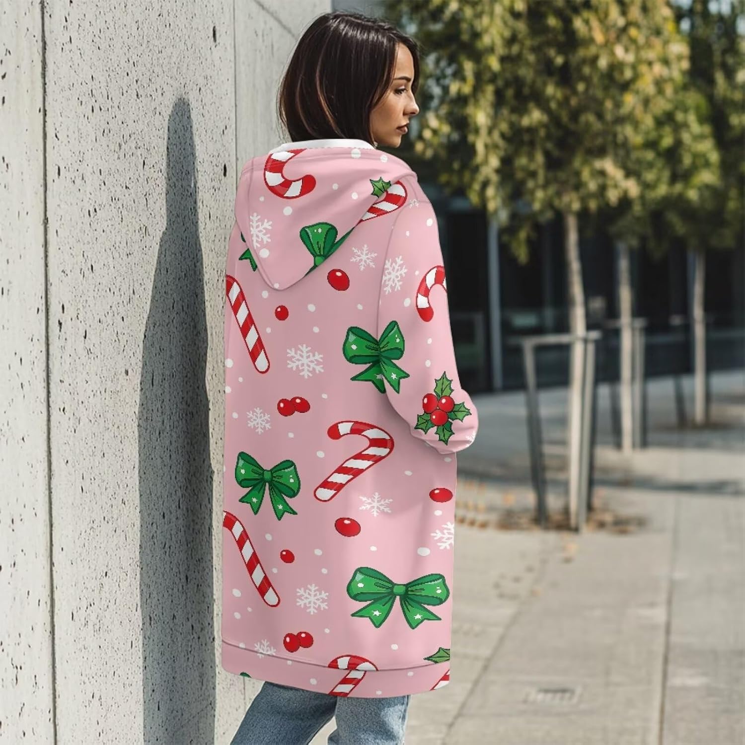 Women's Long Hoodie 2025 Fall Zip Up Jacket Long Sleeve Fall Sweatshirt for Daily Home