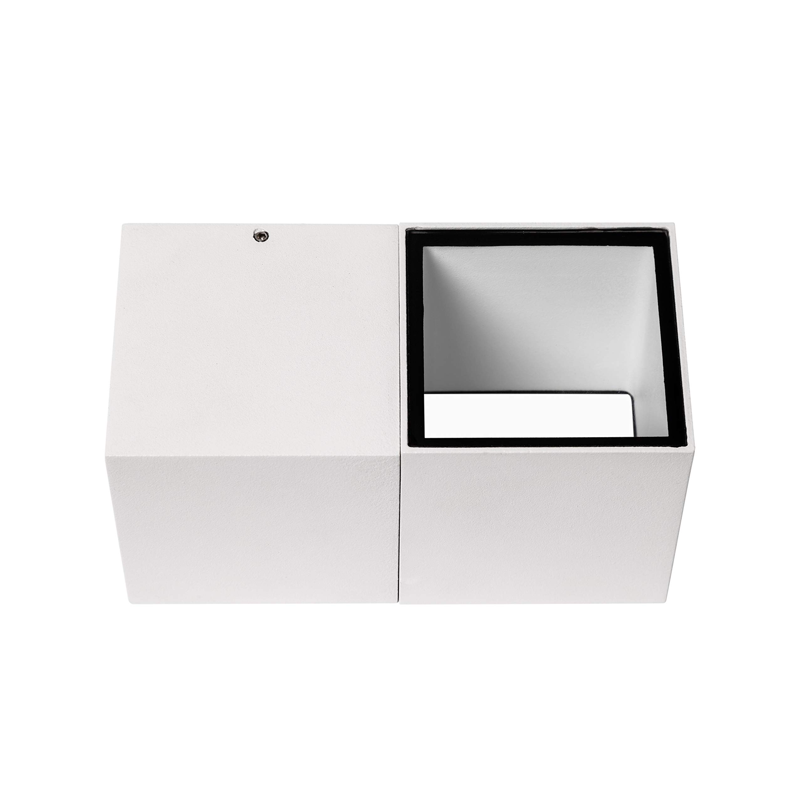 SulionOutdoor Wall Lamp, Aluminium/Glass, White