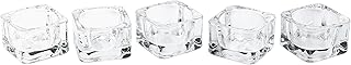 Ikea GLASIG Tealight Holder, Clear Glass 20290126 5x5 5P