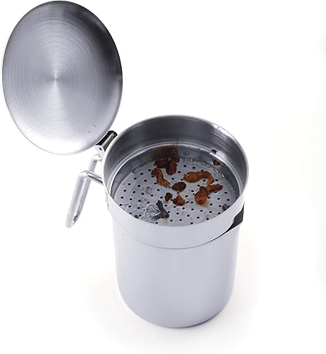 Miniatura 3 de Norpro Acero inoxidable Grease Catchercolador, Silver, Plateado